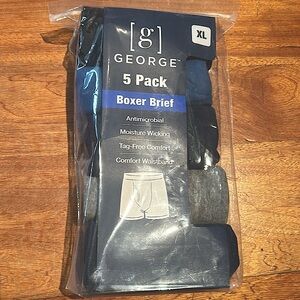 5 pack mens size X/L boxer briefs/with bonus 3 pair. 8 pair total